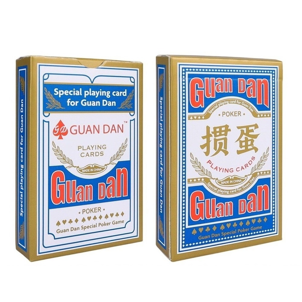Guan Dan Special Poker Game Playing Cards Deck 2pack New Sealed Chinese Strategy